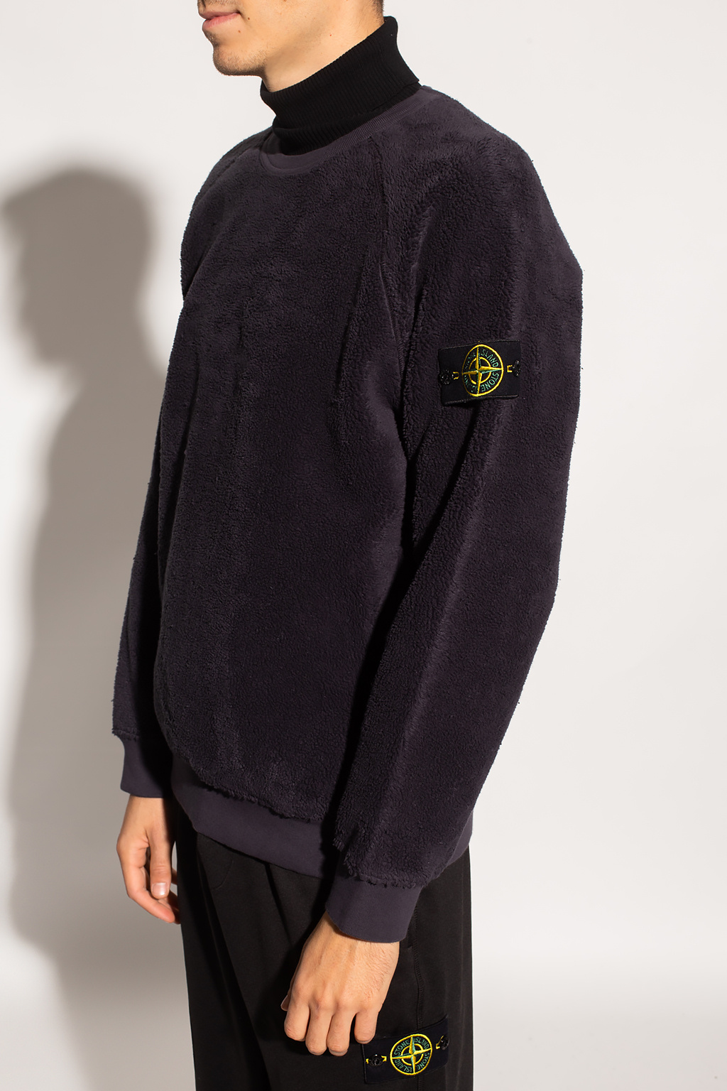 Black Turtleneck sweater Stone Island - IetpShops Germany - logo ...